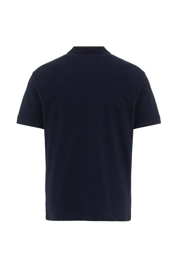Lacivert Regular Armürlü Polo Yaka Tişört