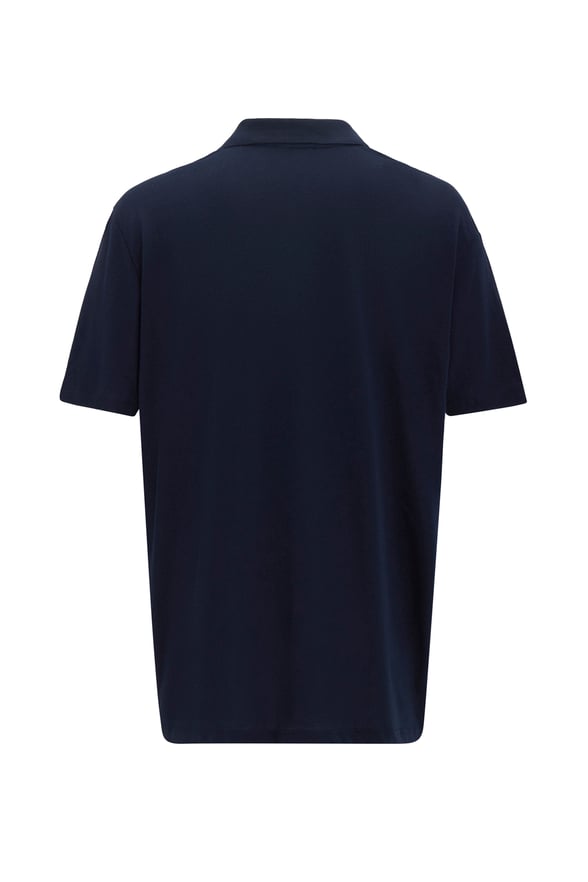Lacivert Regular Armürlü Polo Yaka Tişört