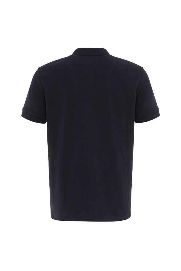Lacivert Regular Armürlü Polo Yaka Tişört