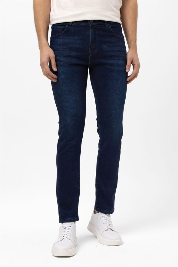 Lacivert Regular Denim Pantolon