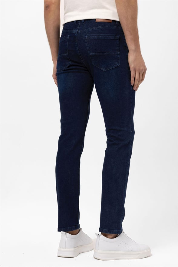 Lacivert Regular Denim Pantolon