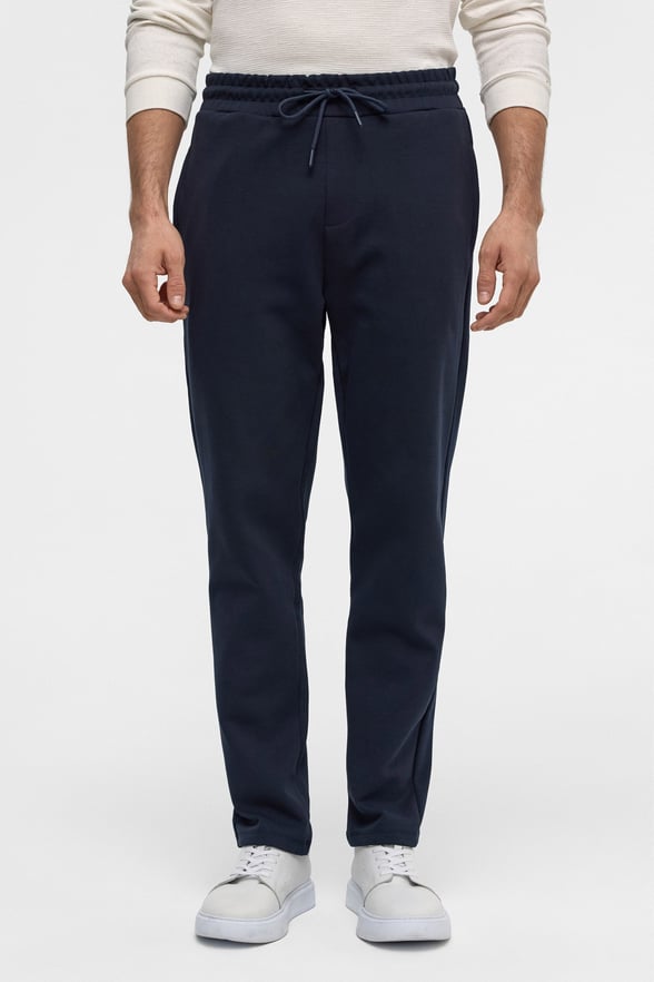 Lacivert Regular Düz Jogger Pantolon