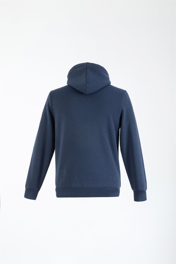 Lacivert Regular Düz Kapişonlu Yaka Sweatshirt