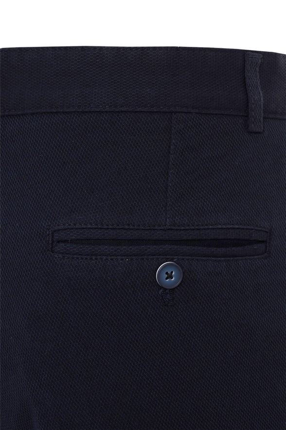 Lacivert Regular Düz Pantolon