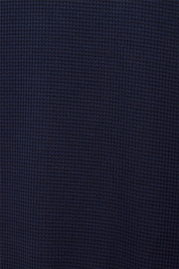 Lacivert Regular Kapitone Yarım Balıkçı Yaka  Sweatshirt