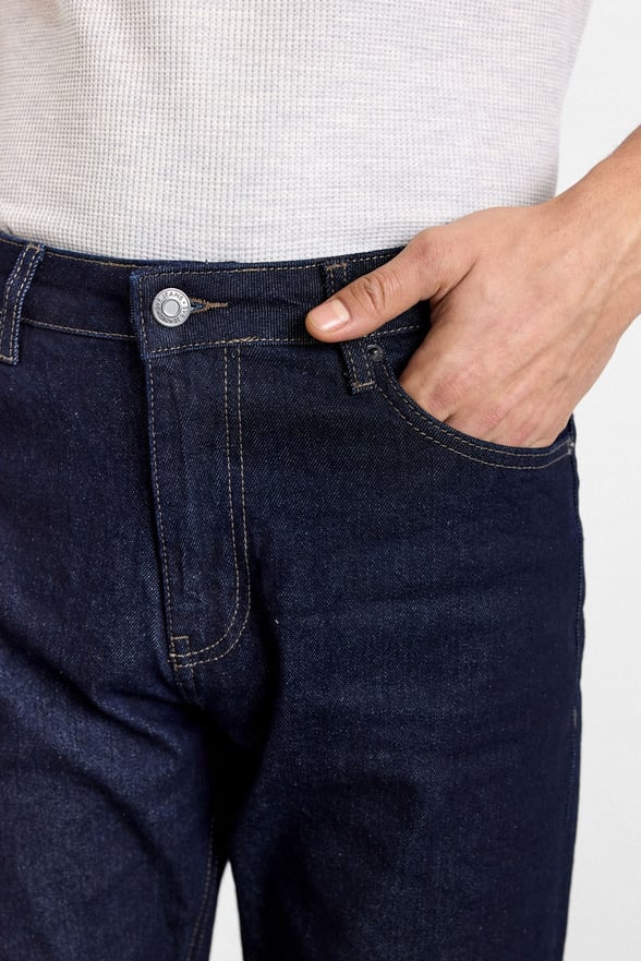 Lacivert Regular Normal Bel Denim Pantolon