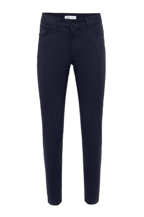 Lacivert Slim 5 Cep Kalıp Düz Pantolon