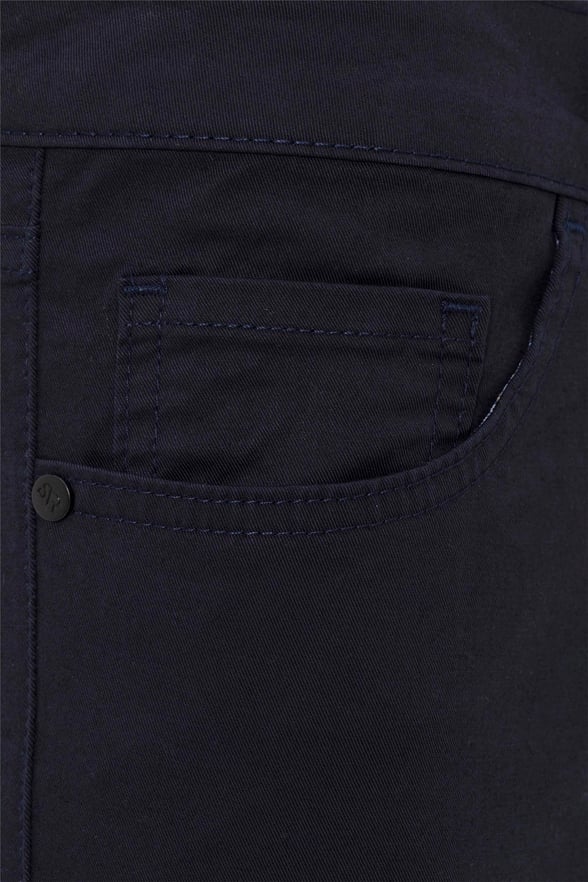 Lacivert Slim 5 Cep Kalıp Düz Pantolon
