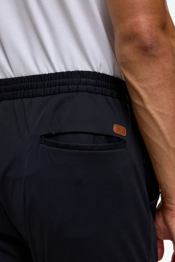 Lacivert Slim Armürlü Jogger Pantolon
