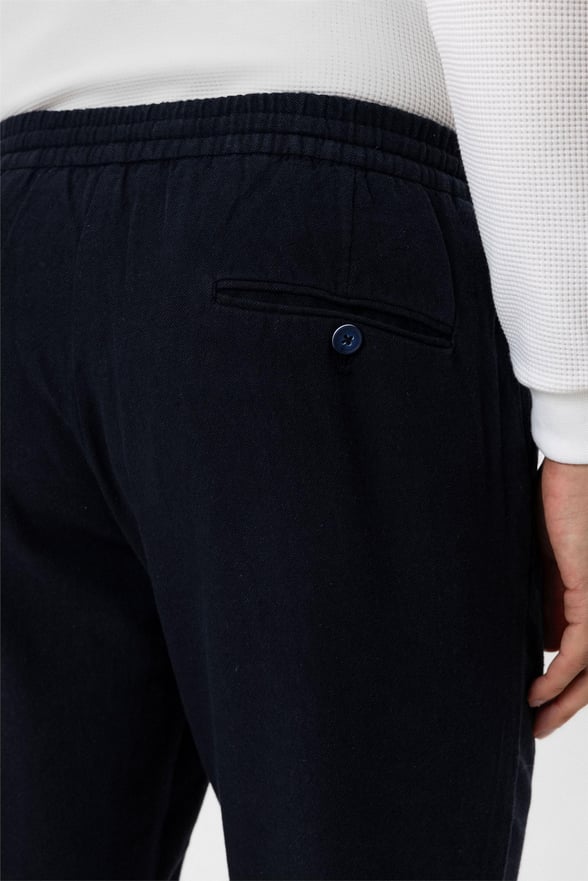 Lacivert Slim Armürlü Jogger Pantolon