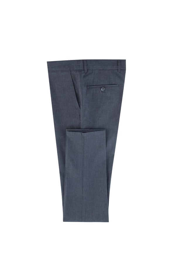 Lacivert Slim Armürlü Mono Yaka 6 Drop Takım Elbise
