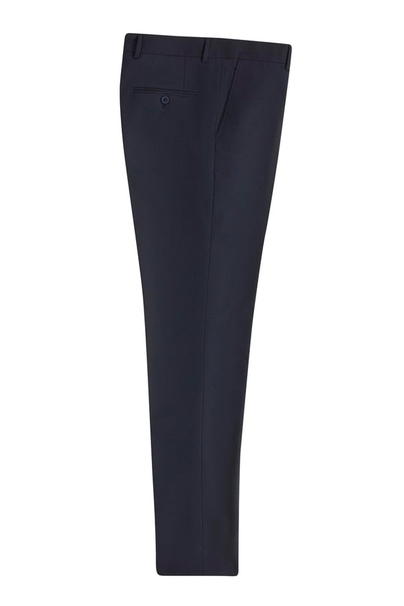 Lacivert Slim Armürlü Pantolon