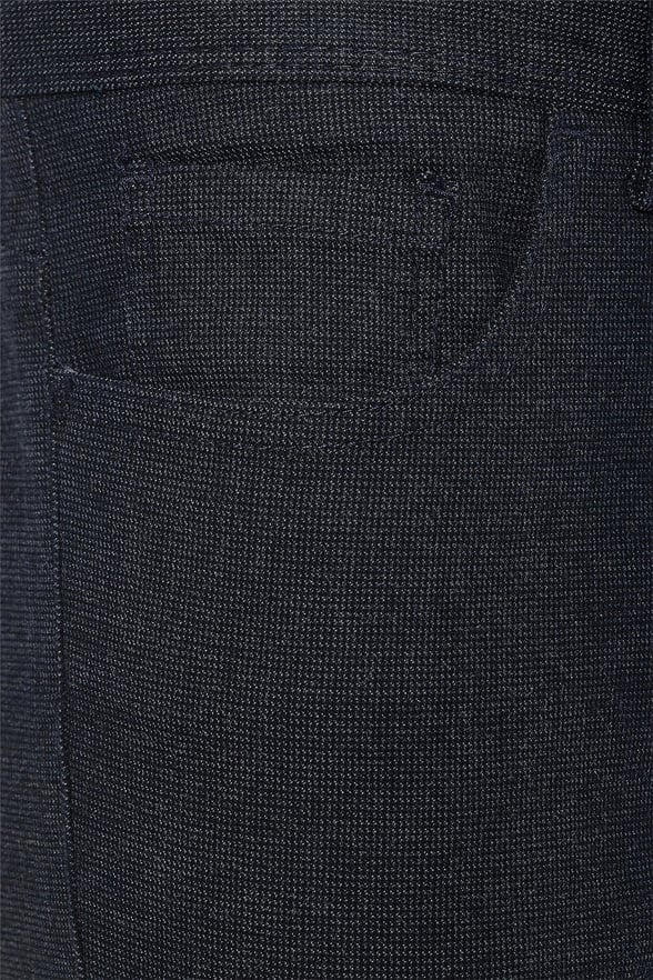 Lacivert Slim Armürlü   Pantolon