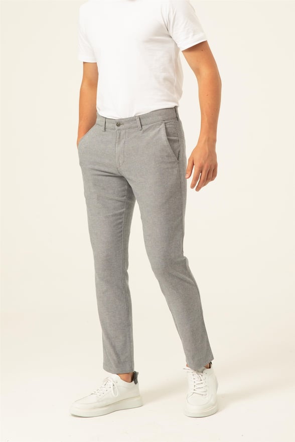 Lacivert Slim Armürlü   Pantolon