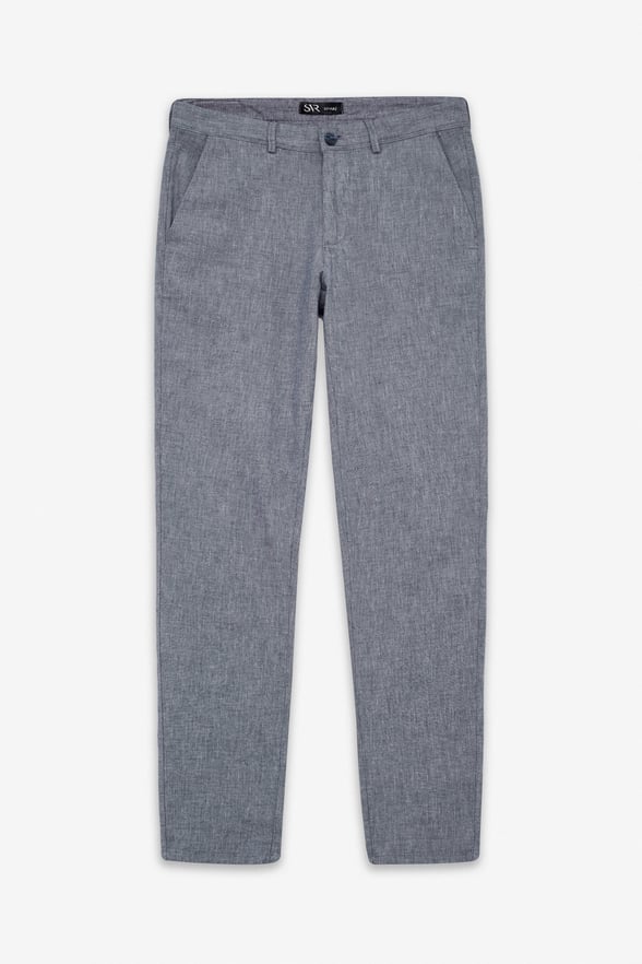 Lacivert Slim Casual Pantolon