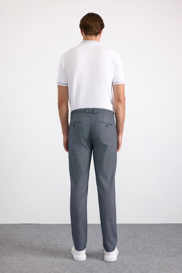 Lacivert Slim Casual Pantolon