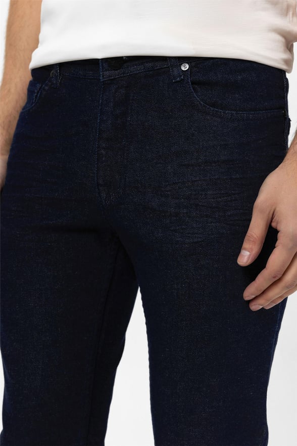 Lacivert Slim Denim Pantolon