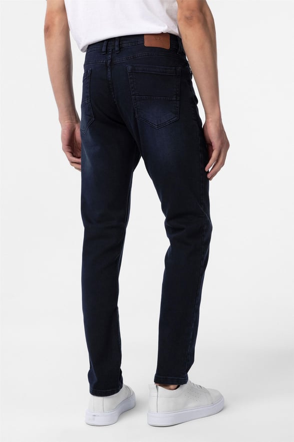 Lacivert Slim Denim Pantolon