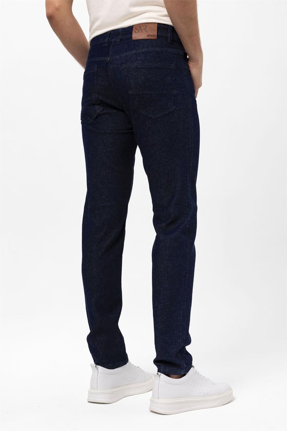 Lacivert Slim Denim Pantolon