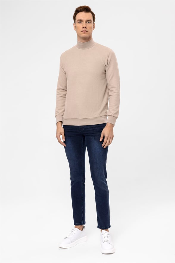 Lacivert Slim Denim   Pantolon