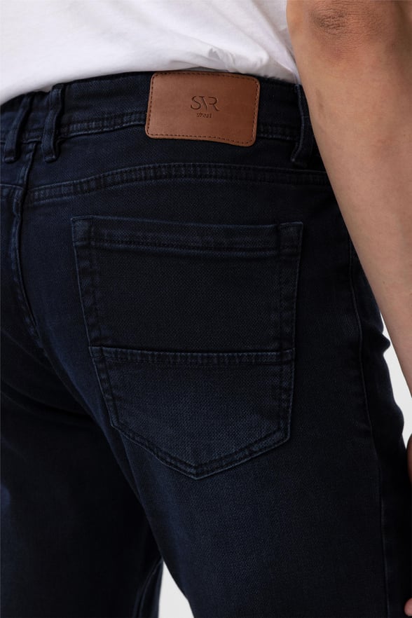 Lacivert Slim Denim Pantolon