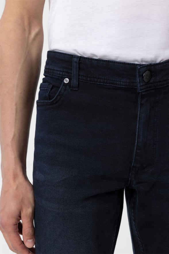 Lacivert Slim Denim Pantolon