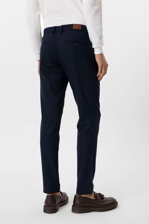 Lacivert Slim Desenli Pantolon