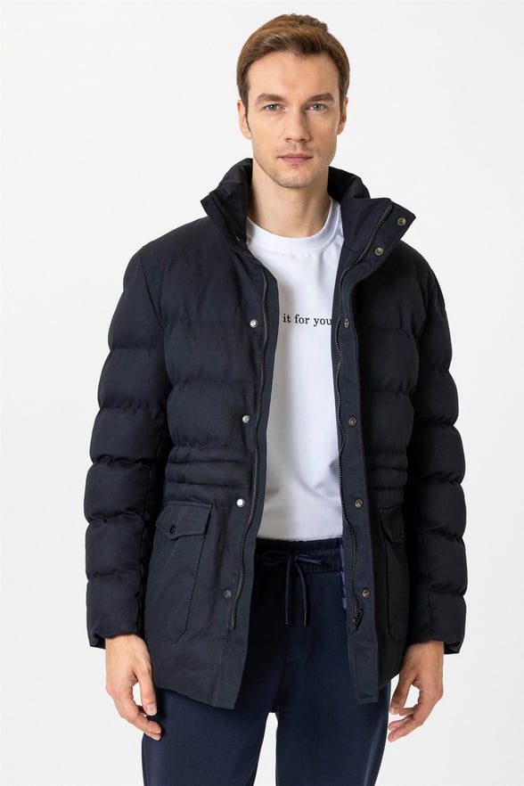 Lacivert Slim Dolum Mont