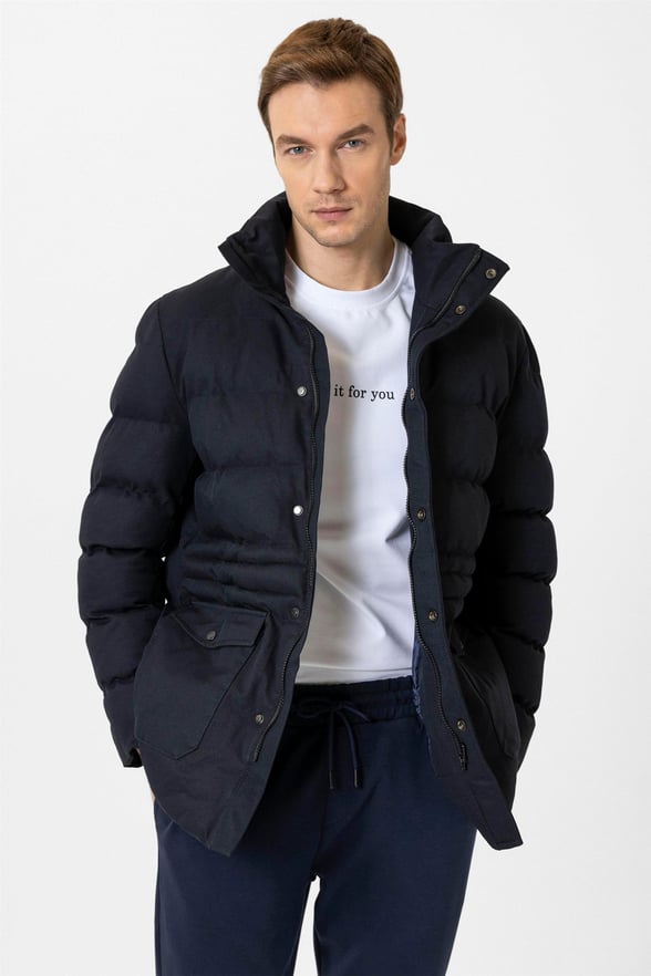 Lacivert Slim Dolum Mont