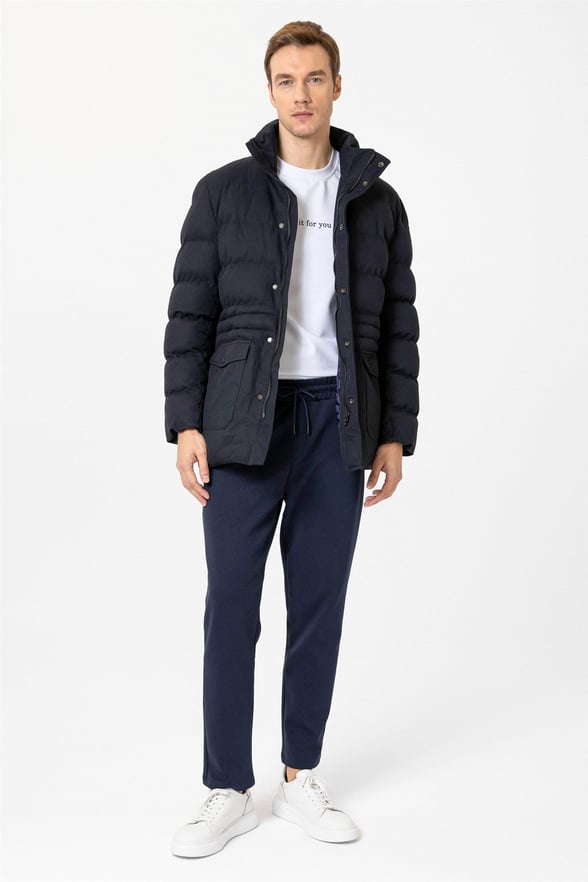 Lacivert Slim Dolum Mont