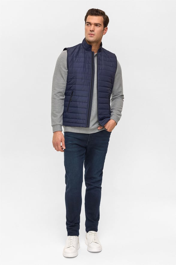 Lacivert Slim Dolum Mont