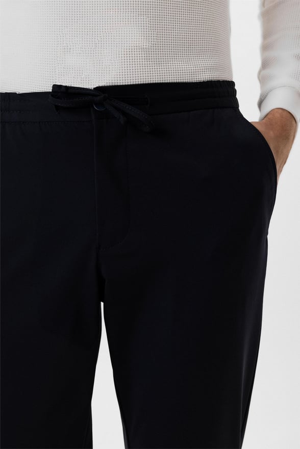 Lacivert Slim Düz Jogger Pantolon
