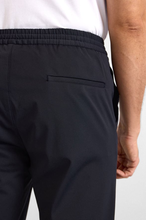 Lacivert Slim Düz Jogger Pantolon