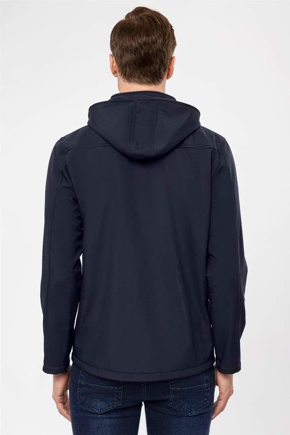 Lacivert Slim Düz   Mont