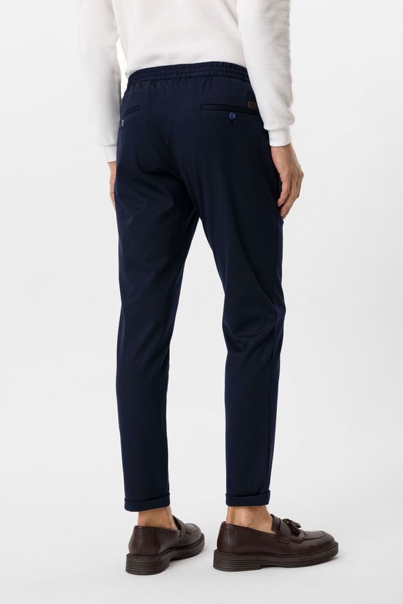 Lacivert Slim Fit Jogger Pantolon
