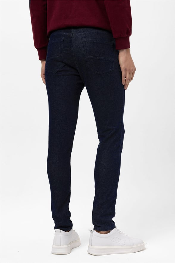 Lacivert Süper Slim Düz Pantolon