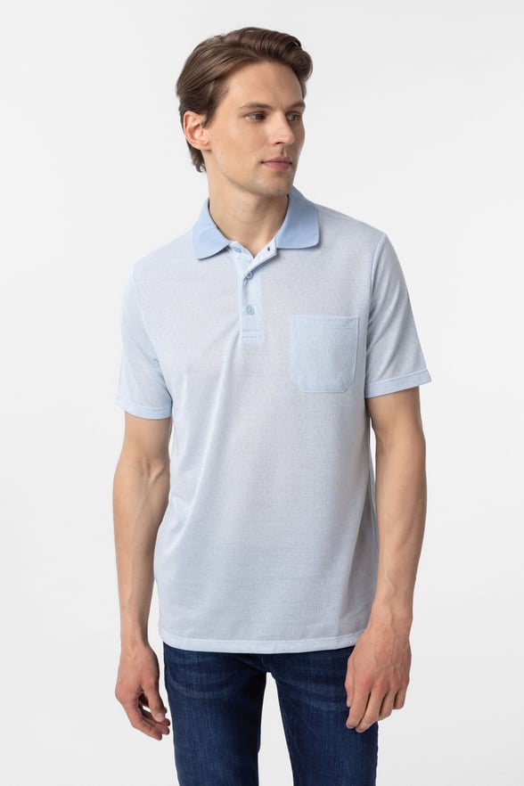 Mavi Regular Armürlü Polo Yaka Tişört