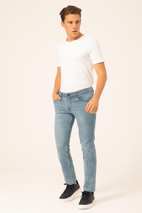 Parlement Mavi Slim Denim   Pantolon