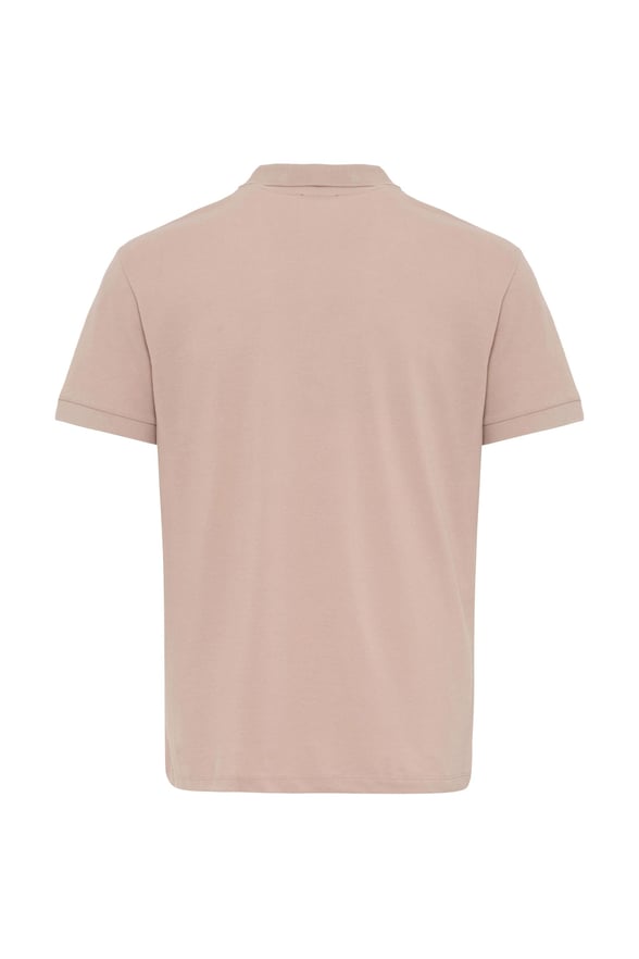 Pembe Regular Armürlü Polo Yaka Tişört