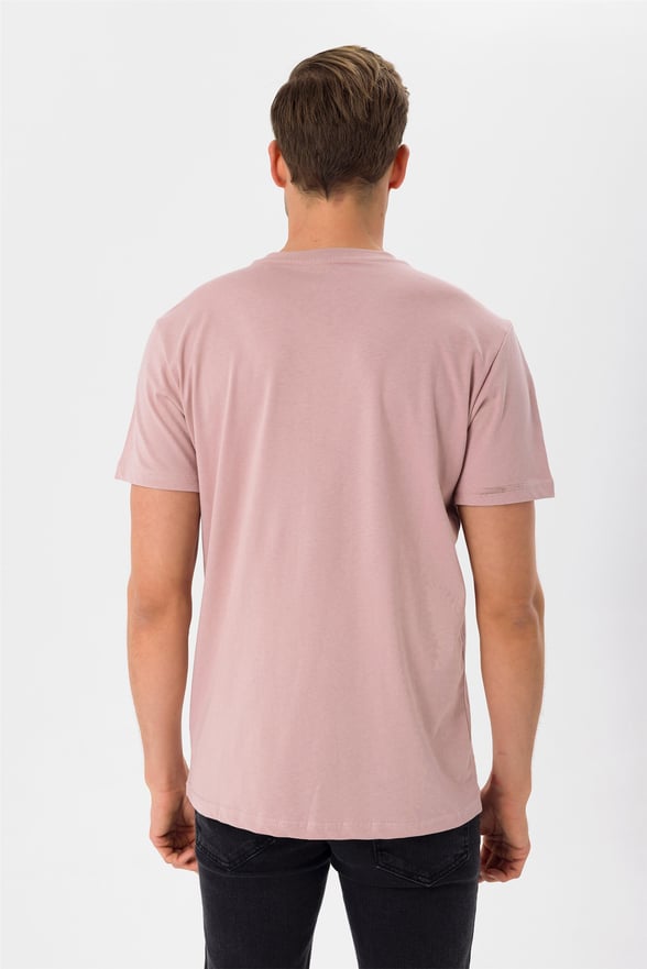 Pembe Regular Düz O Yaka  Tişört