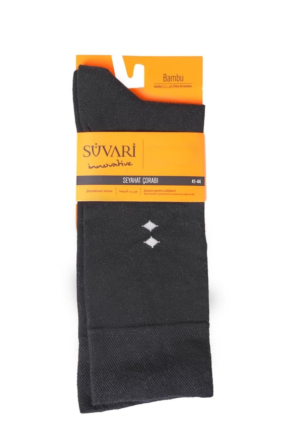Siyah Bambu Çorap