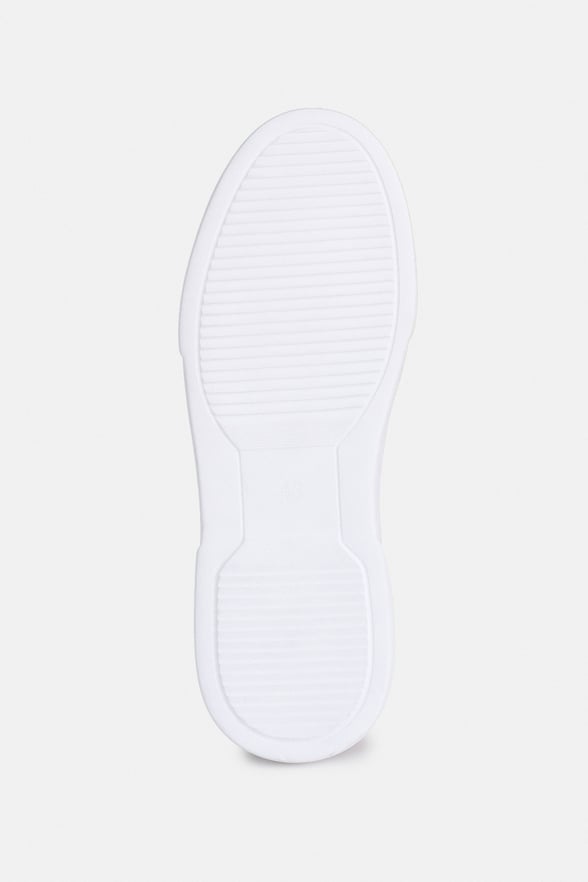 Siyah Gerçek Deri Bağcıklı Sneakers