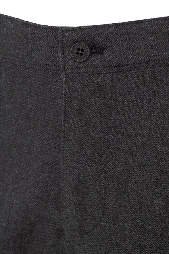 Siyah Regular Armürlü   Pantolon