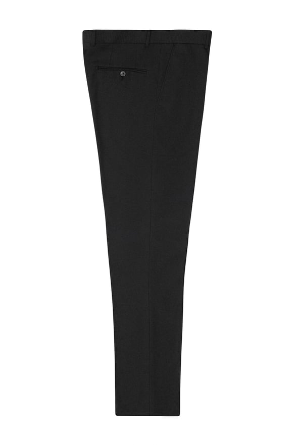 Siyah Regular Armürlü   Pantolon