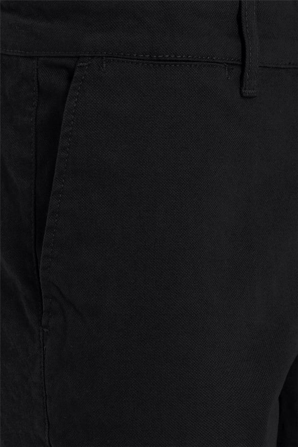 Siyah Regular Armürlü   Pantolon