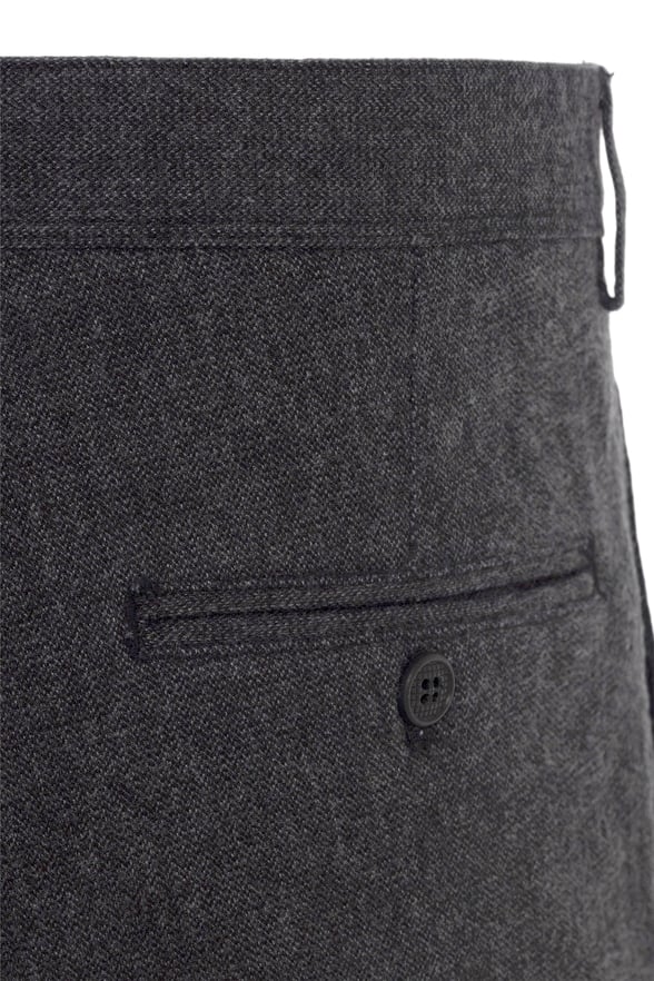 Siyah Regular Armürlü   Pantolon