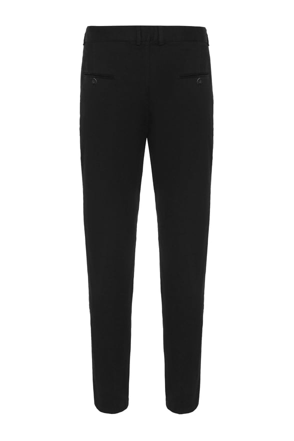 Siyah Regular Armürlü   Pantolon