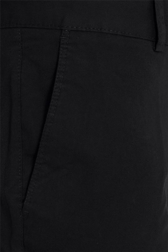 Siyah Regular Armürlü   Pantolon