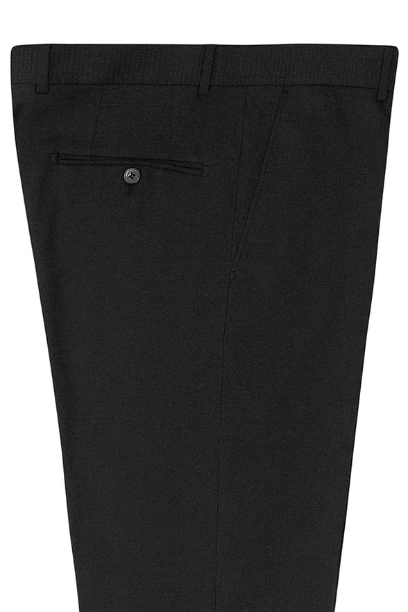 Siyah Regular Armürlü   Pantolon