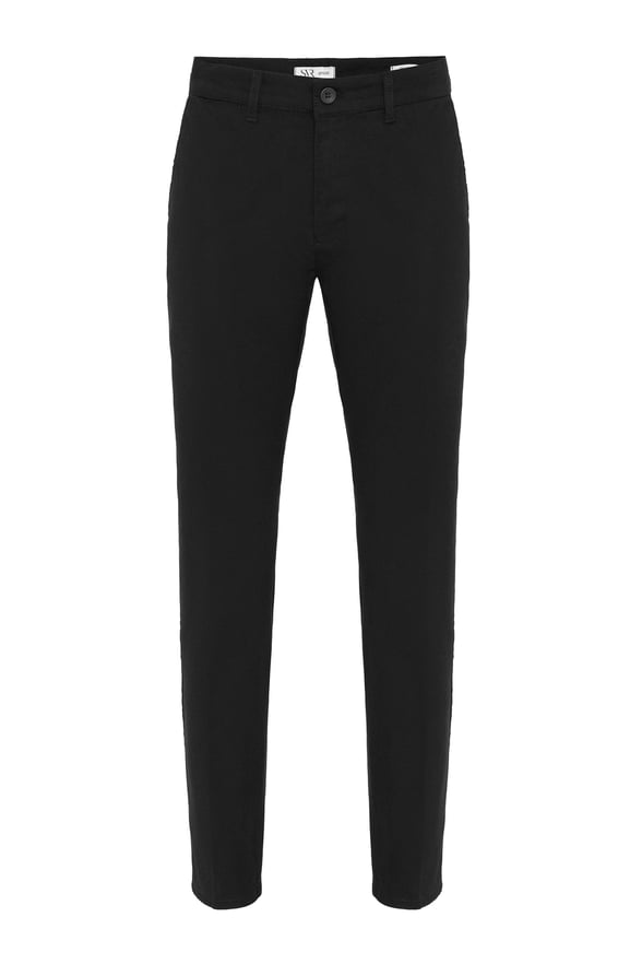 Siyah Regular Armürlü   Pantolon